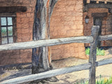 Original Watercolor Painting of the Mesa Verde Museum by Barbara S. Anderson