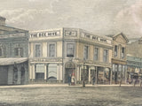 Antique Print The Bee Hive Beehive Corner Adelaide South Australia “Rundle Street, North Corner”