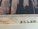 ELLEN Antique American Lithograph by Nathaniel Currier 1845 published in New York