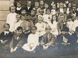 Vintage / Antique American Elementary School Class Photograph Teacher with 41 Students