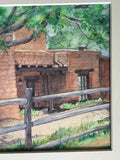 Original Watercolor Painting of the Mesa Verde Museum by Barbara S. Anderson