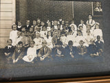 Vintage / Antique American Elementary School Class Photograph Teacher with 41 Students