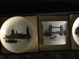 Vintage Royal Worcester London Landmarks 3 piece bone china set Made in England