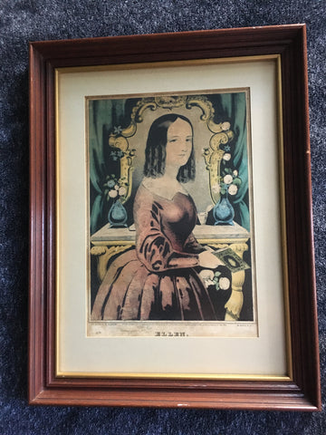 ELLEN Antique American Lithograph by Nathaniel Currier 1845 published in New York