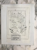 Girl Holding Her Puppy “SYMPATHY” Antique Chromolithograph Book Illustration