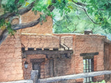 Original Watercolor Painting of the Mesa Verde Museum by Barbara S. Anderson