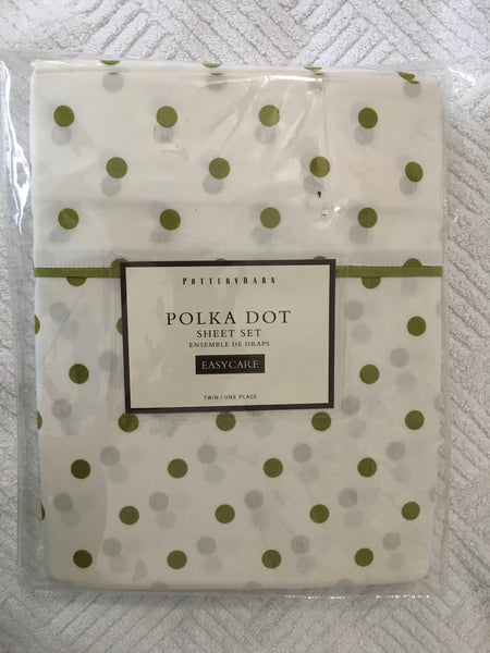 Pottery barn deals polka dot sheets