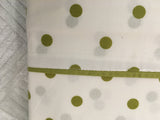 Pottery Barn Green Polka Dot Twin Sheet Set (new in package)