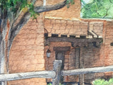 Original Watercolor Painting of the Mesa Verde Museum by Barbara S. Anderson