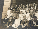 Vintage / Antique American Elementary School Class Photograph Teacher with 41 Students