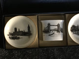 Vintage Royal Worcester London Landmarks 3 piece bone china set Made in England
