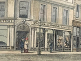 Antique Print The Bee Hive Beehive Corner Adelaide South Australia “Rundle Street, North Corner”