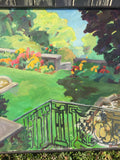 Dumbarton Oaks Garden Painting by Caroline Heald - the Fountain Terrace