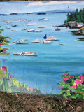 Stonington Maine Harbor Caroline Heald Coastal Nautical Scene Landscape Painting