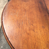 Antique Walnut Round Dining Table with great legs