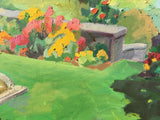 Dumbarton Oaks Garden Painting by Caroline Heald - the Fountain Terrace