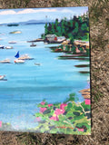 Stonington Maine Harbor Caroline Heald Coastal Nautical Scene Landscape Painting