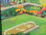 Dumbarton Oaks Garden Painting by Caroline Heald - the Fountain Terrace