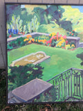 Dumbarton Oaks Garden Painting by Caroline Heald - the Fountain Terrace