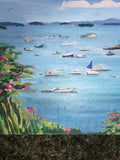 Stonington Maine Harbor Caroline Heald Coastal Nautical Scene Landscape Painting