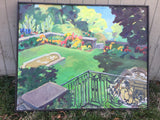 Dumbarton Oaks Garden Painting by Caroline Heald - the Fountain Terrace