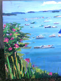 Stonington Maine Harbor Caroline Heald Coastal Nautical Scene Landscape Painting