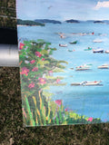 Stonington Maine Harbor Caroline Heald Coastal Nautical Scene Landscape Painting