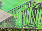 Dumbarton Oaks Garden Painting by Caroline Heald - the Fountain Terrace