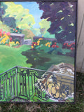 Dumbarton Oaks Garden Painting by Caroline Heald - the Fountain Terrace