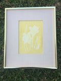 Vintage Daffodils Jonquils American Batik Art Tibby Llewellyn Savannah Georgia 1981