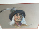 Indian Scout or Cowboy Portrait Original Art by Robert Trau The American West