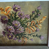 Flower Painting Fall Asters and Goldenrod 1969 signed Powell of Hagerstown Maryland