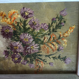 Flower Painting Fall Asters and Goldenrod 1969 signed Powell of Hagerstown Maryland