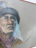 Indian Scout or Cowboy Portrait Original Art by Robert Trau The American West