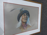 Indian Scout or Cowboy Portrait Original Art by Robert Trau The American West