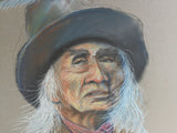 Indian Scout or Cowboy Portrait Original Art by Robert Trau The American West