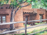 Original Watercolor Painting of the Mesa Verde Museum by Barbara S. Anderson