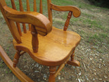 Wonderful Oak Child Size Rocker Rocking Chair TOM SEELY made in U.S.A. heirloom quality  GUC