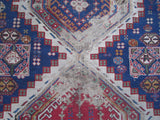 Antique Hand Made Persian Carpet Oriental Rug Beautiful Intricate AS IS worn